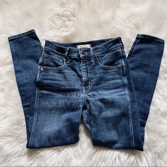 MADEWELL Petite 10" High-Rise Skinny Jeans in Hayes Wash WOMENS 25P - Picture 4 of 9